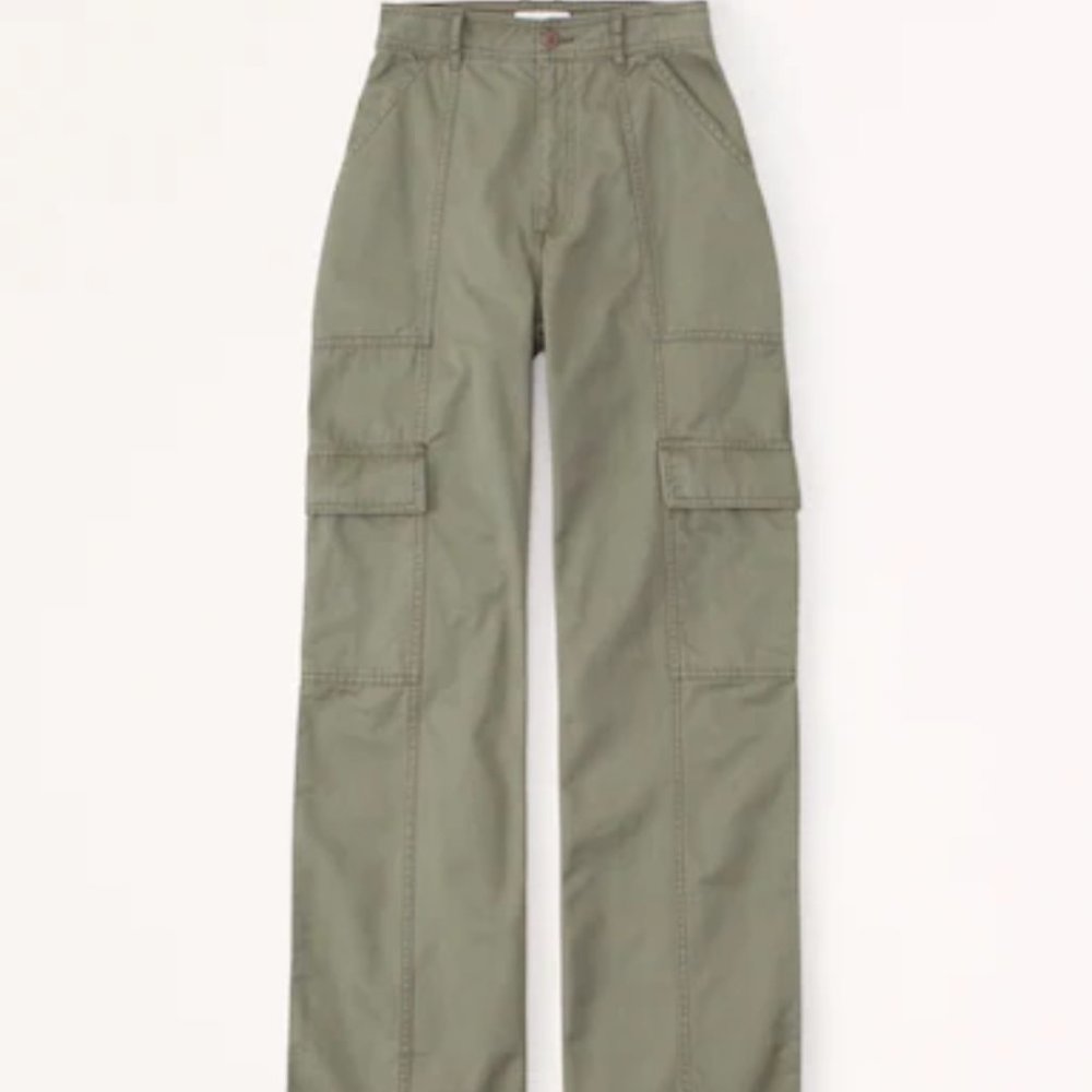 Abercrombie & Fitch green 90's Relaxed Utility Pants